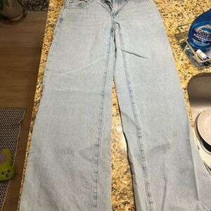 Adiktd Light Blue Wide Leg Jeans